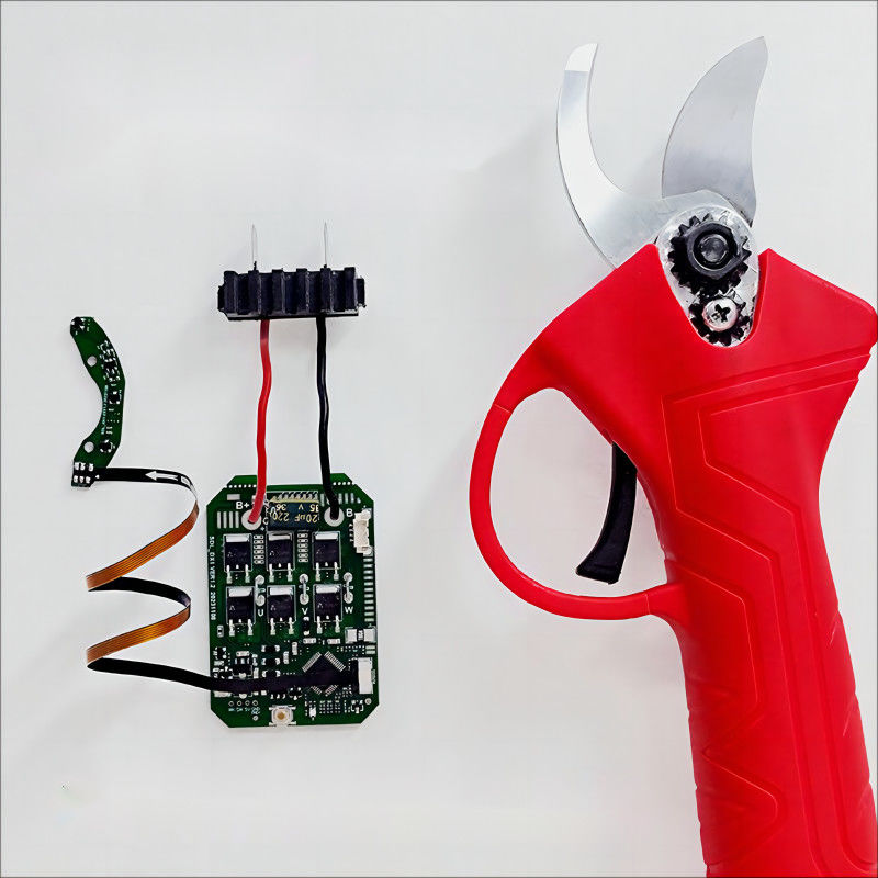LED ইন্ডিকেটর কী সুইচ এবং ট্রিগার ফাংশন সহ বৈদ্যুতিক Pruner জন্য স্টীল নমনীয় PCBA